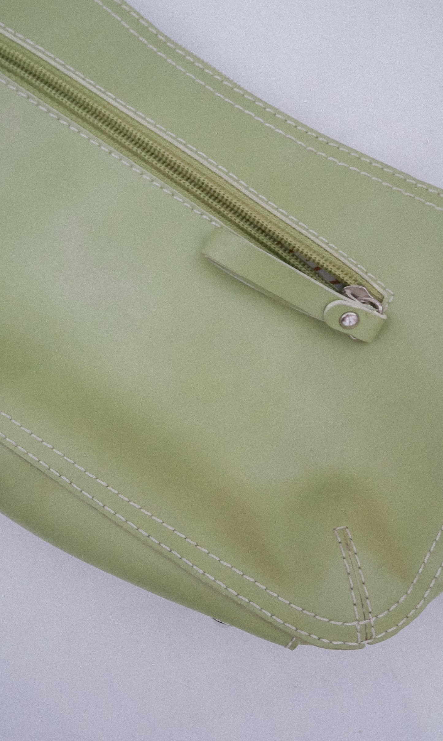 Sac baguette vert anis